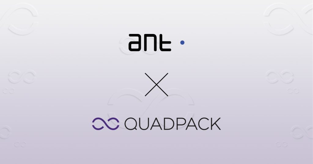 logotipos de quadpack y Accevo