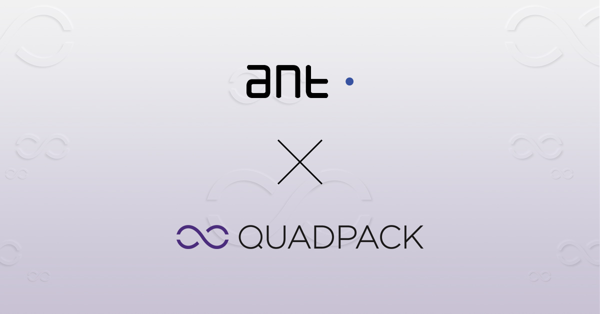 logotipos de quadpack y Accevo