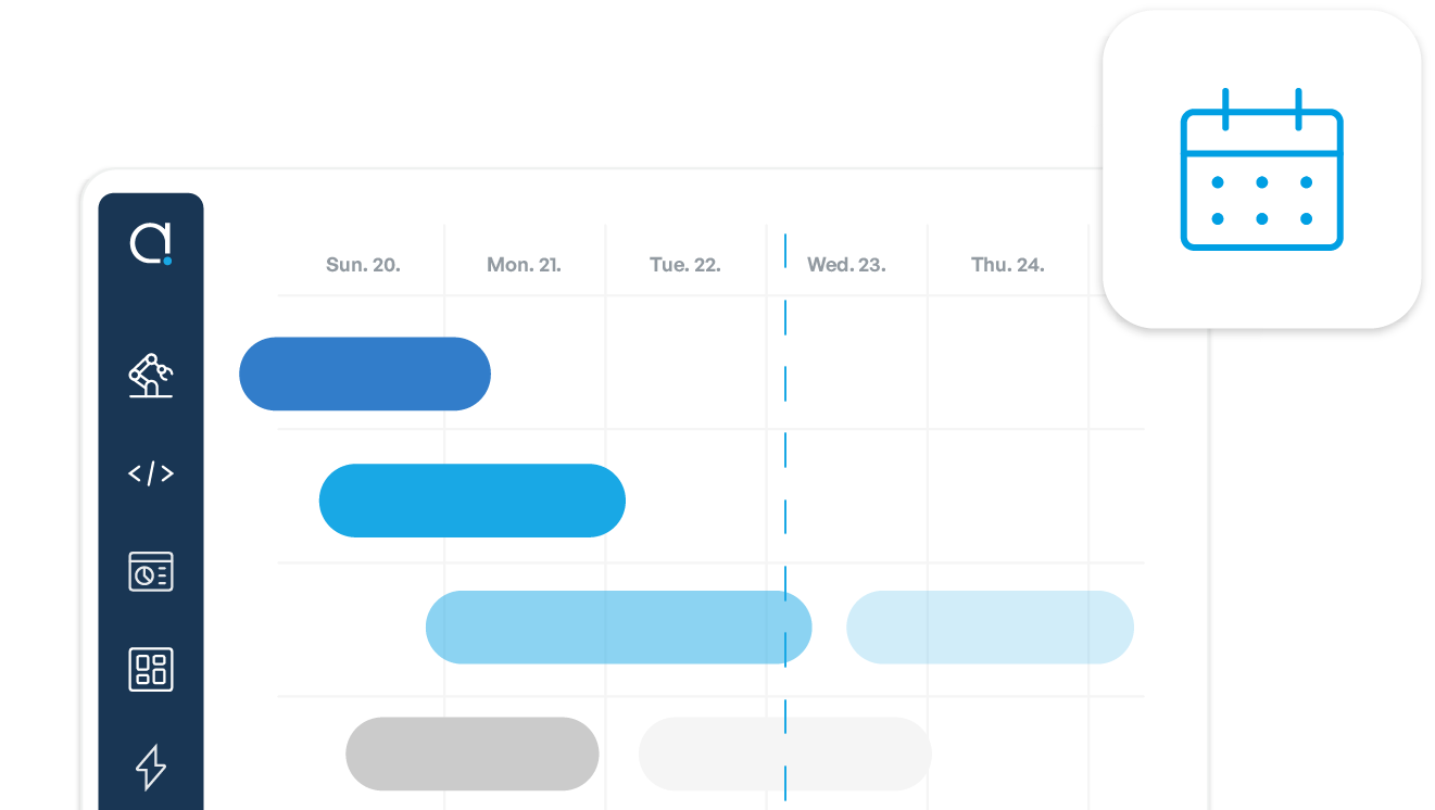 Advanced planning and scheduling module for manufacturing